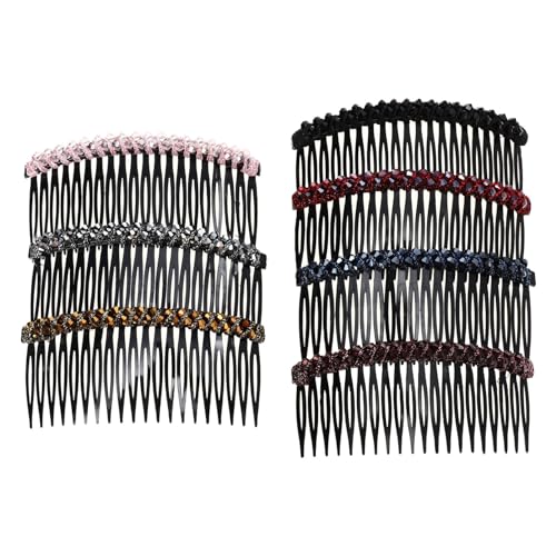 Mipcase Glitzer Haarkamm 7 Stück Zähne Haarkamm Haarnadel Dekorative Haaraccessoires Für Hochzeiten Und Partys Einfache Anwendung Für Damen Und Mädchen Funkelnde Seitenkämme Für von Mipcase