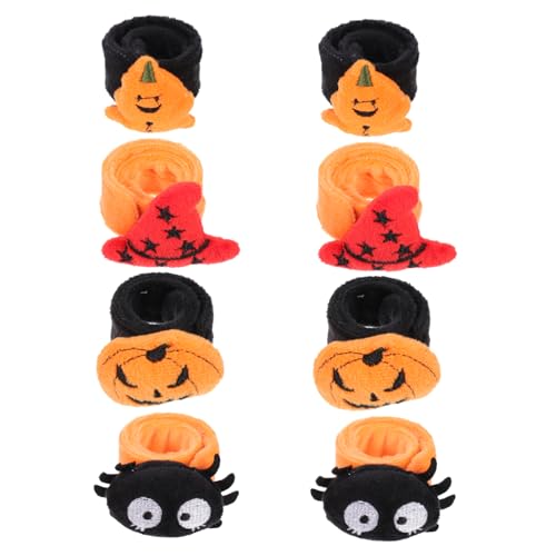 Mipcase 8 Stück Teiliges Slap Bracelet Halloween Party Mitgebsel mit Kreativen Festival Motiven Langlebig Sicher Leicht und Angenehm zu Tragen für Jungen und Mädchen von Mipcase