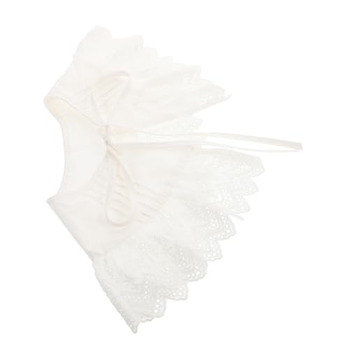 Mipcase Abnehmbarer Kunstkragen für Damen Japanisch Inspirierter Mini Cape Leichter Atmungsaktiver Stilvolles Strickdesign für Freizeit Vielseitiges von Mipcase