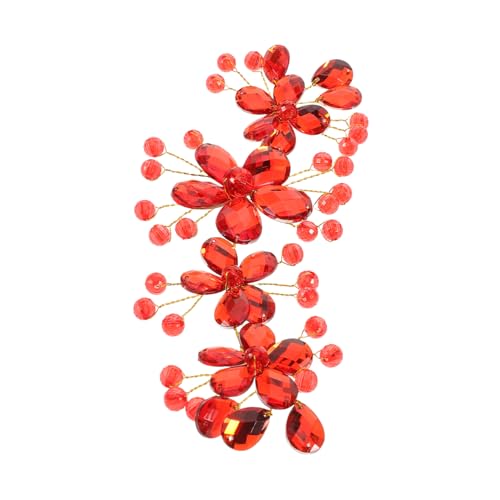 Mipcase Braut Haarreif mit Kristallblumen und Tropfen Design Weiches Stirnband für Damen und Mädchen Hochzeits Haarschmuck für Fotoshootings Feierlichkeiten und Festliche Anlässe von Mipcase