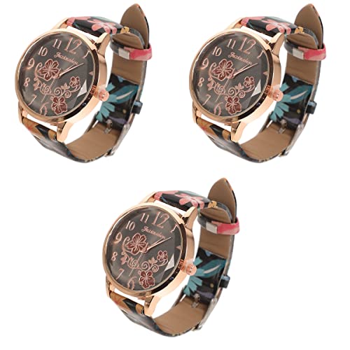 Mipcase Gedenkgeschenke Casual Damen Watch- 3 Stücke Mode Frauen Uhr Frauen Armbanduhr Für Weibliche Dame Frauen M?dchen Herrenuhren von Mipcase