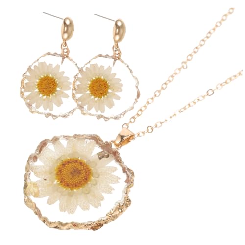 Mipcase Damen Halskette Ohrring Set mit Filigraner Anhänger Leichtes Hypoallergenes Schmuckset für Looks Verarbeitung Modisch und Klassisch für Alltag und Besondere Anlässe von Mipcase