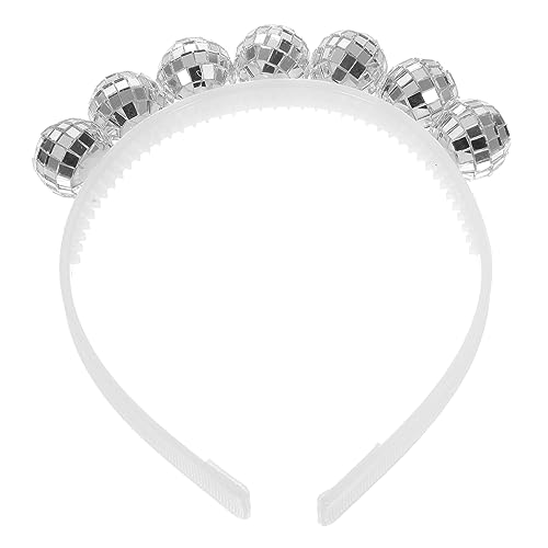Mipcase Disco Ball Haarband Retro Stil Leichtes Party Haarband mit Spiegelkugel Dekoration für Weihnachtsfeiern Bühnenauftritte und Karneval Zubehör von Mipcase