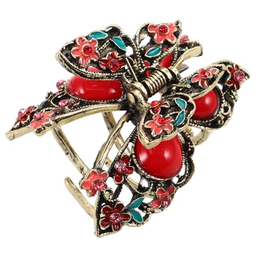 Mipcase Antike Chinesische Haarnadel Aus Metall Mit Strass Retro-haarklammer Für Dutt Traditionelle Haarspange Chinesische Haaraccessoires Rutschfeste Klammern Für Frauen Und Mädchen von Mipcase