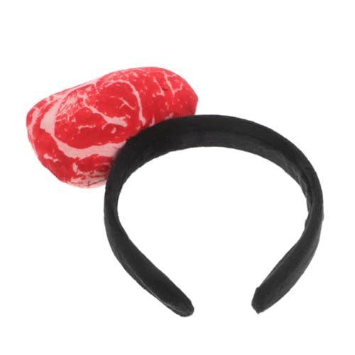Mipcase Haarband Mit Kunstfleisch Für Party Cosplay Und Foto Requisiten Realistisches Essen Kopfstück Bequemes Stirnband Neuartige Kopfbedeckung von Mipcase