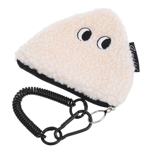 Mipcase Kawaii Münztäschchen Mit Reißverschluss Kleines Münztäschchen Aus Plüsch Für Damen Süße Aufbewahrungstasche Für Kleingeld Auto Oder Schlüsselanhänger Mini Tasche von Mipcase