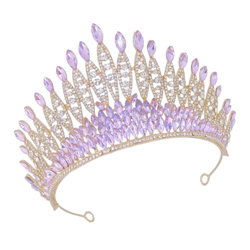 Mipcase Hochwertige Brautkrone mit Funkelnden Strasssteinen Leichtes Design für Hochzeit Abschlussball und Festliche Anlässe Modisches Damen Haaraccessoire von Mipcase