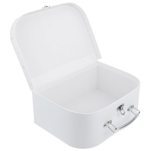 Mipcase Kleiner DIY Pappkoffer für Multifunktionaler Aufbewahrungskoffer Dekorativer Papierkoffer für Geburtstagsfeiern Schmuck und Schreibwarenbox Handlicher Kinderspielkoffer von Mipcase