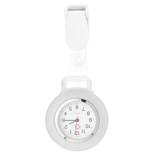 Mipcase Krankenschwester Uhr Taschenuhren mit Clip Schwesternuhr Weiß Kitteluhr Clip an Uhr Tragbar Umhängeuhr Ärzte Krankenschwestern Sanitäter Krankenpfleger Geschenk von Mipcase