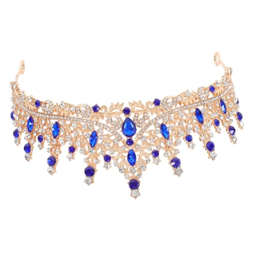 Mipcase Kristallkrone Stirnband Leichte Barock Tiara aus Langlebige Braut Haarschmuck für Hochzeit Party Geburtstag Festliche Anlässe von Mipcase