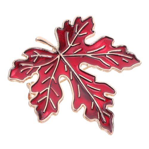 Mipcase Metallbrosche Ahornblatt Anstecknadel Herbst Schmuck Accessoire für Kleidung Schal Rucksack Langlebig Verformungsbeständig Sichere Befestigung Vielseitig Einsetzbar von Mipcase