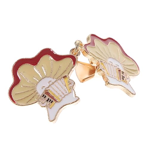 Mipcase Mushroom Cardigan Collar Clip aus Leichtem Material Strickjacken Brosche Eleganter Ansteckclip für Schals Kleider Sichere Befestigung Kleidungsschaden von Mipcase