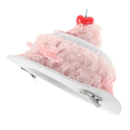 Mipcase Niedliche Geburtstagshaarspange Kirsch Creme Kuchendesign Leicht Tragefreundlich Für Mädchen Party Foto Requisit Haarschmuck von Mipcase