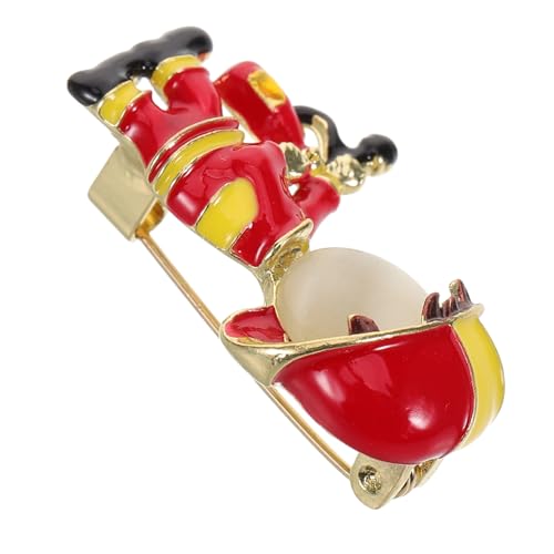 Mipcase Ölige Leichte Feuerwehrmann Brosche aus Metall Vielseitige Sicherheitsnadel für Damen Dekorative Kleidung Accessoire zum Befestigen von Schals und Strickjacken von Mipcase