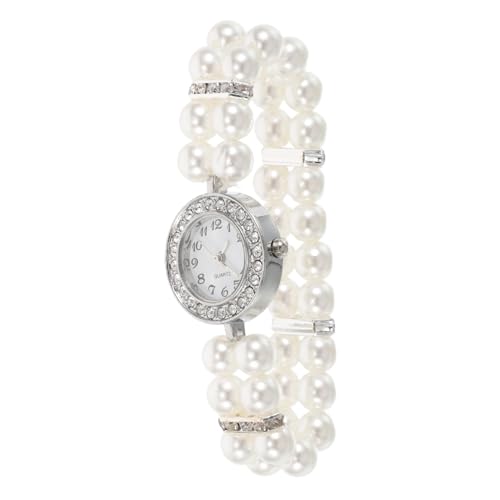 Mipcase Perlenarmband Mit Strasssteinen Für Damen Verstellbares Armband Mit Perlenakzenten Elegant Und Funktional Als Geschenk Für Weihnachten Und Partys von Mipcase