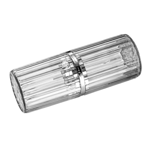 Mipcase Reise Zahnbürstenhalter Mit Transparenten Streifen Tragbarer Und Langlebiger Organizer Für Zahnbürste Und Zahnpasta Für Camping Schule Und Geschäftsreisen von Mipcase