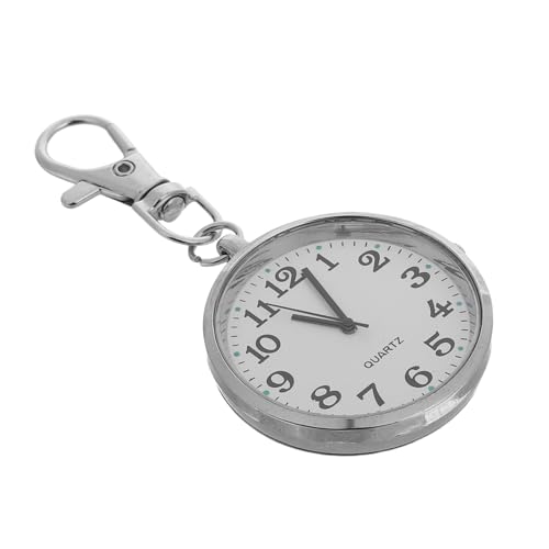 Mipcase Vintage Taschenuhr Mit Großem Ziffernblatt Praktische Schlüsselbund-Uhr Für Prüfungen Lernen Und Pflege Leicht Und Tragbar Für Senioren Und Junge Mädchen von Mipcase