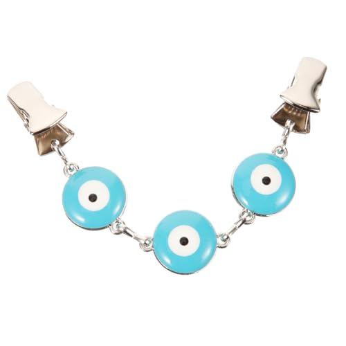 Mipcase Vintage Sweater Clip mit Evil Eye Design Metall Brosche für Damen Cardigans Pullover Schals und Kleider Modischer Kragen Clip zur Kleidfixierung und Dekoration Eleganter von Mipcase