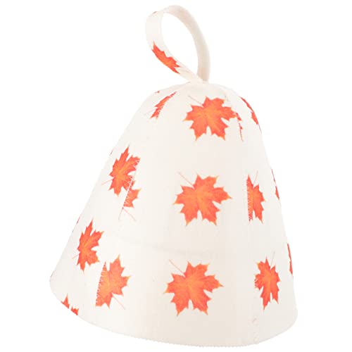 Mipcase Wasserabsorbierender Filz Saunahut mit Wärmedämmung Wiederverwendbar Atmungsaktiv für Damen Sauna und Dampfbad Bequemes Design mit Aufhängevorrichtung Vielseitig für Schwimmen und von Mipcase