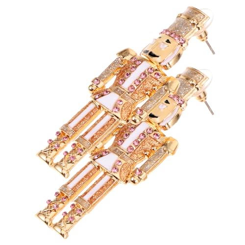 Mipcase Weihnachten Ohrhänger Damen mit Funkelnden Strasssteinen Anhänger Dangle Ohrringe für Frauen Festlicher Schmuck für Weihnachten von Mipcase