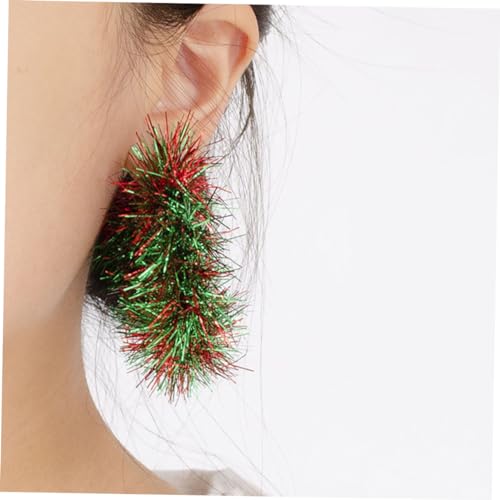 Mipcase Weihnachtliche Damen Ohrhänger Weihnachtsbaum Tropfen Ohrringe für Mädchen Leichte Ohrschmuck Festliche Ohrringe für Feiertage und Alltag von Mipcase