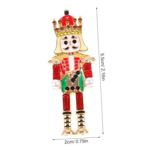 Mipcase Weihnachtliche Nutcracker Ohrstecker aus Langlebiger Zinklegierung Tropfen Ohrringe für Frauen Komfortabel Ganztägig Tragbar für Partys und Alltag Auffälliges Design von Mipcase