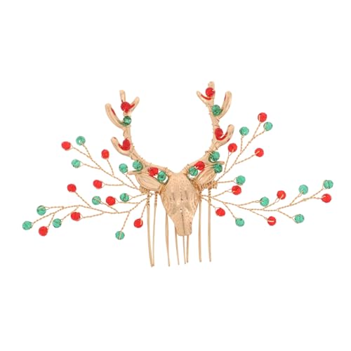Mipcase Weihnachtlicher Haarschmuck Design mit Funkelnden Kristallen Langlebig Festliches Accessoire für Frauen Mädchen für Weihnachtsfeier und Party von Mipcase
