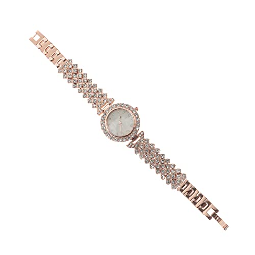 Mipcase Diamant-damenuhr Diamant-Bling-Uhren Diamantuhr Digitaluhren Für Damen Uhr Mit Kristallarmband Modeuhren Für Damen Damenblusen Kristallkleid Schmuck Fräulein Armbanduhr Legierung von Mipcase