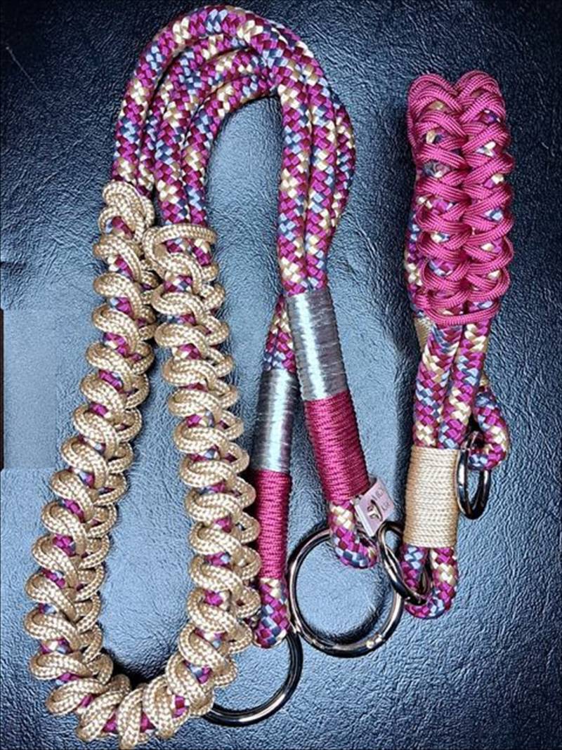 Makramee Taschengriffe - Handgefertigte Handtaschenhenkel Aus Paracord Für Diy-Taschenprojekte von MiqramaKreativ