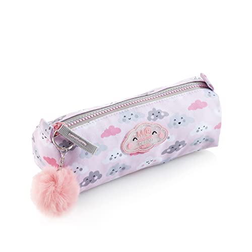 Miquelrius - Kleines Federmäppchen, recyceltes Material, Maße 200 x 60 x 65 mm, Reißverschluss, Wolkenmuster von Miquelrius