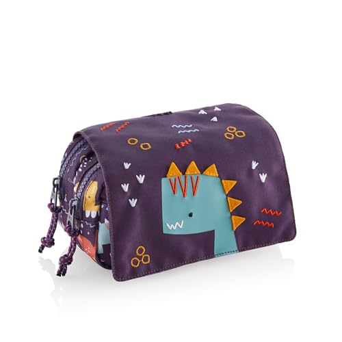 Miquelrius - Federmäppchen mit Zwei Fächern, Fun Dino mit Deckel, Doble - Con tapa, Fun Dino von Miquelrius