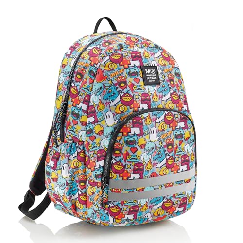 Miquelrius Unisex Kinder Mochila Doble Roma Recicl Level Up Doppelter Rucksack, recycelt, bunt von Miquelrius