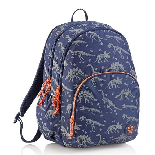 Miquelrius Unisex Kinder Mochila Triple Oslo Reciclada Dinoworld Rucksack, blau von Miquelrius