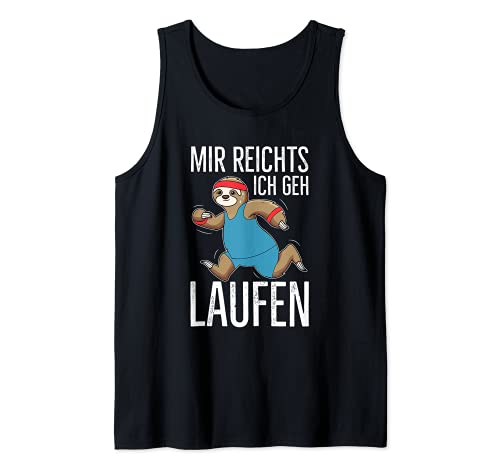 Herren Mir Reichts Ich Geh Laufen Joggen Lustiges Faultier Jogger Tank Top von Mir Reichts Ich Geh Laufen Jogger Geschenke