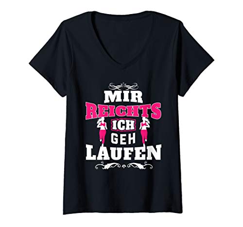 Damen Mir Reichts. Ich geh Laufen Lustiger Spruch Marathon Joggen T-Shirt mit V-Ausschnitt Damen Mir Reichts. Ich geh Laufen Lustiger Spruch Marathon Joggen T-Shirt mit V-Ausschnitt von Mir Reichts. Ich Geh Laufen Shop