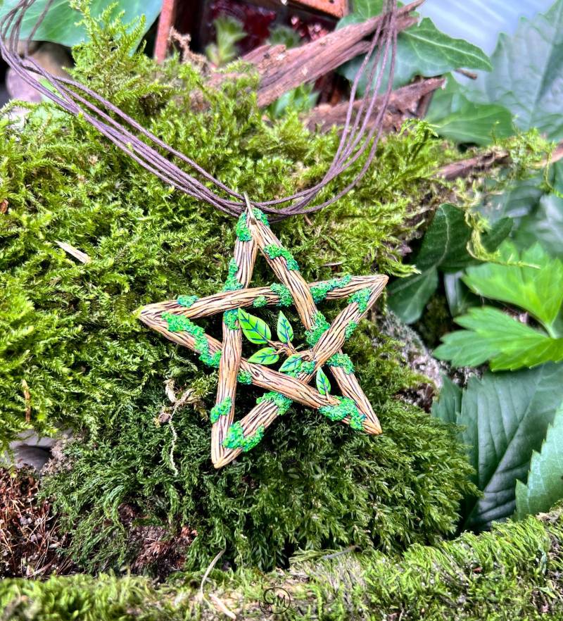 Pentagramm Der Dryade - Handgefertigter Anhänger Ooak von MiraCrafts