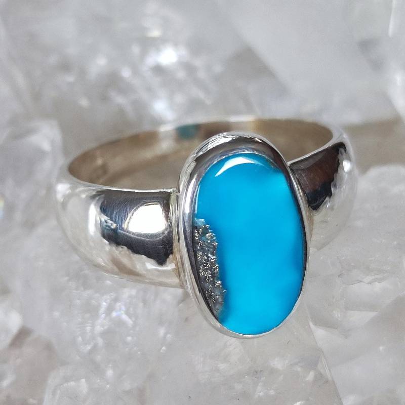 Türkis Rohstein Ring 925 Sterlingsilber Handarbeit Heilstein Größe 62 R1993 Türkis Rohstein Ring 925 Sterlingsilber Handarbeit Heilstein Größe 62 R1993 von MiraGemsShop