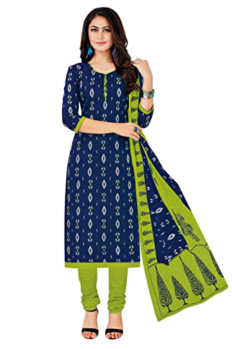 Miraan Damen-Salwar-Anzug aus Baumwolle, bedruckt, fertig, Blau, XX-Large Miraan Damen-Salwar-Anzug aus Baumwolle, bedruckt, fertig, Blau, XX-Large von Miraan
