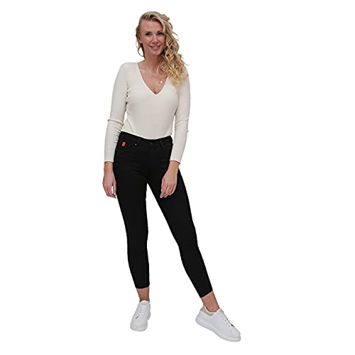 M.O.D. Damen Jeans Sina - Skinny Fit - Schwarz - Black Wash W25-W34 67% Baumwolle Stretch, Größe:29W / 30L, Farbvariante:Black Wash 895 von Miracle of Denim