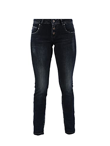 M.O.D. Damen Jeans Ulla - Slim Fit - Blau - Manta Blue W25-W34 Stretch 89% Baumwolle, Größe:33W / 30L, Farbvariante:Manta Blue 3419 von Miracle of Denim