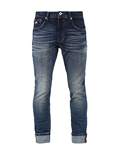 M.O.D. Herren Jeans Ricardo Regular Fit - Blau - Atlas Blue W28-W40 98% Baumwolle, Größe:38W / 34L, Farbvariante:Atlas Blue 3041 von Miracle of Denim