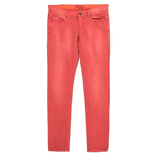 MOD Miracle of Denim, Nini Skinny, Damen Damen Jeans Hose Stretchdenim Neon-red-orange W 28 L 32 [18854] von Miracle of Denim