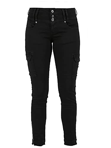 MIRACLE OF DENIM Damen Megan Cargo Black 25 von MIRACLE OF DENIM