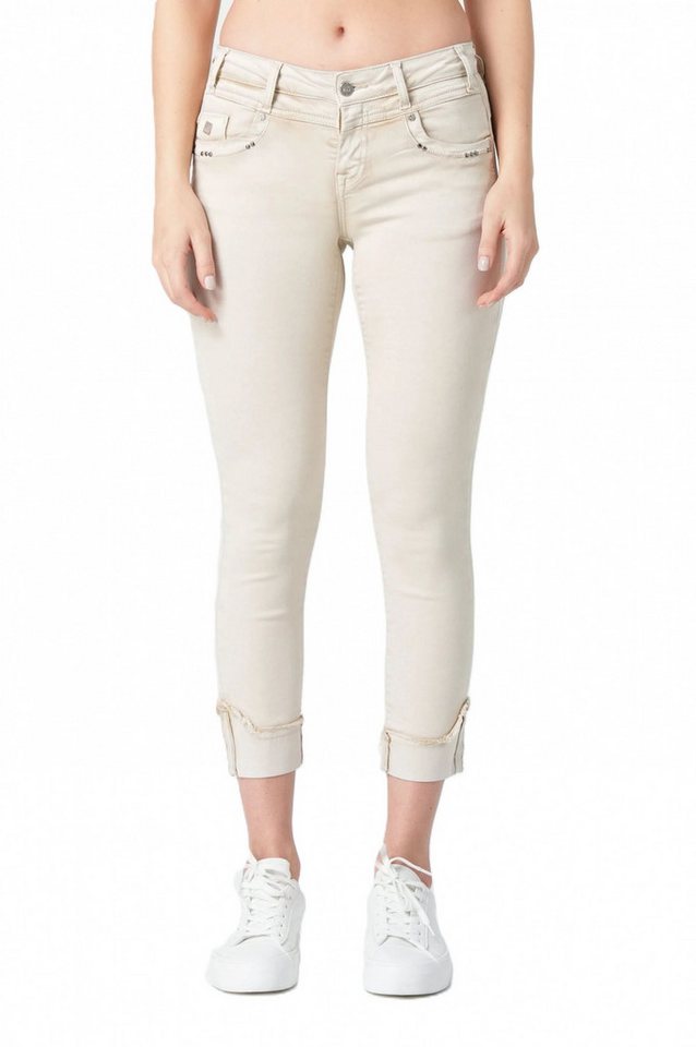 Miracle of Denim Gerade Jeans – Regular Fit mit Destroyed-Effekten und aufgerollten Säumen von Miracle of Denim