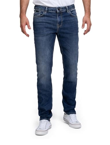 Miracle of Denim M.O.D Herren Jeans Hose mit schmalem Bein Marcel Slim NOS-1005 Mid Blue (877) 34/34 von Miracle of Denim