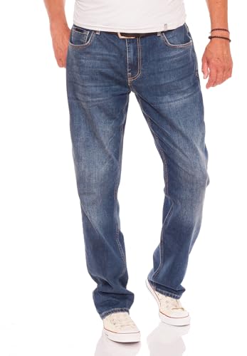 Miracle of Denim M.O.D Herren Jeans Thomas Comfort Mid Blue, W32, L30 von Miracle of Denim