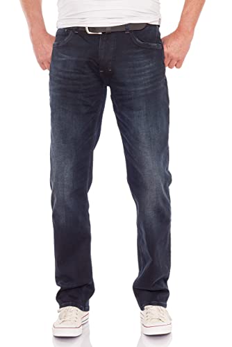 Miracle of Denim M.O.D Herren Jeans Thomas Comfort Moss Blue Jogg, Weite:33, Länge:36 von Miracle of Denim