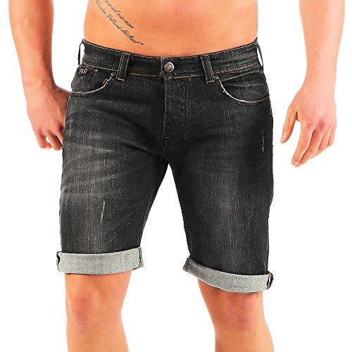 Miracle of Denim M.O.D Herren Thomas Bermuda Shorts, Schwarz (Alabama Black 1987), W31 von Miracle of Denim