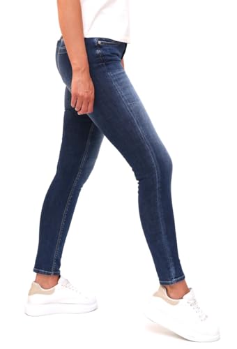 Miracle of Denim M.O.D. Damen Jeans Monika - Slim Fit - Blau - Lazuli Blue W25-W34 Stretch, Größe:34W / 32L, Farbvariante:Lazuli Blue 3515 von Miracle of Denim