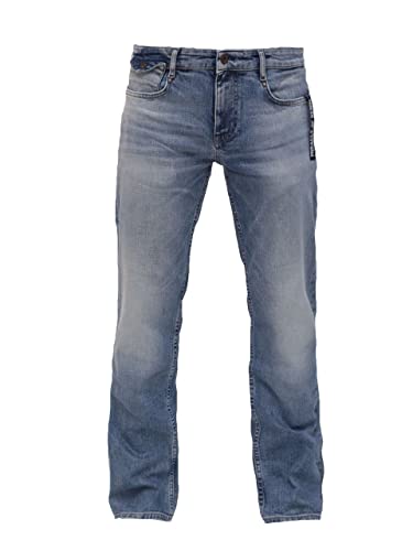 Miracle of Denim M.O.D. Herren Jeans Joshua - Comfort Fit - Blau - Monaka Blue W28-W40 Baumwolle, Größe:32W / 34L, Farbvariante:Monaka Blue 3583 von Miracle of Denim